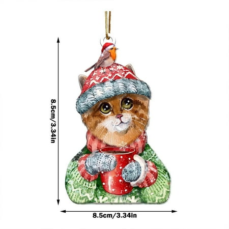 

Bedroom Decor Home Decor Christmas Animals Pendant Christmas Outdoor Decorations Wood Christmas Ornaments Window Wall Hanging Ornament Living Room Decoration Home 3