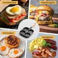 thumbnail image 6 of 4 Cup Cast Iron Egg Frying Pan,Household Cast Iron Fried Egg Pan with Wooden Handle,Egg Burger Omelette Pot Pancake Pot Cooker Griddle,Breakfast Non-Stick Skillet for Egg,Kitchen Cooking Tool (Black), 6 of 10