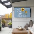thumbnail image 2 of Outdoor TV Cover 68x42x4.5in, Farmhouse Watercolor Sunflower with You Are My Sunshine Weatherproof TV Screen Protector with Zipper, Blue Outside Television Cover Fits Up to 70-75", 2 of 9