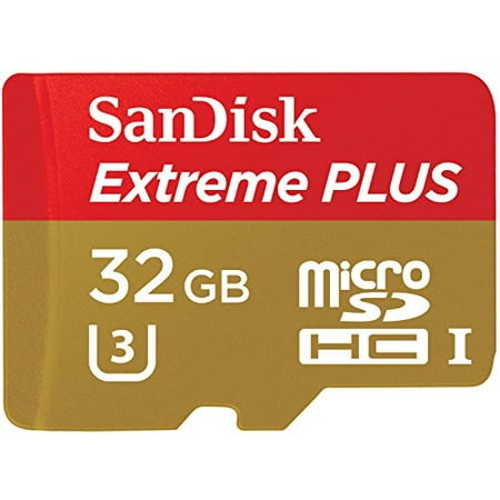 SanDisk SDSDQX-032G-AAWI4A EXTREME PLUS microSDHC UHS-1 Card with Adapter