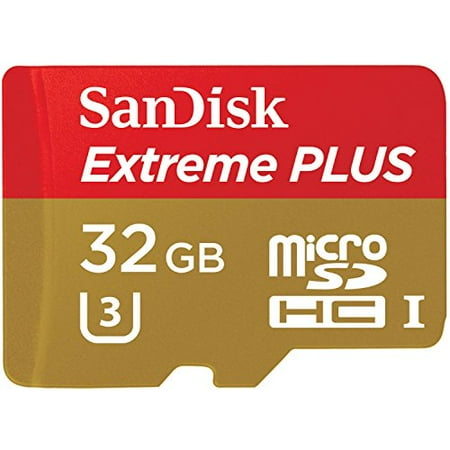 SanDisk SDSDQX-032G-AAWI4A EXTREME PLUS microSDHC UHS-1 Card with Adapter