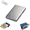 Silver, variant on Stainless Steel RFID-Blocking Card Holder Metal Credit Wallet 10/6 Slot, 2027 Capacity Slim Design Organizer Hard Shell Accordion Case Protector for Women Men Business Debit ID Compact Travel