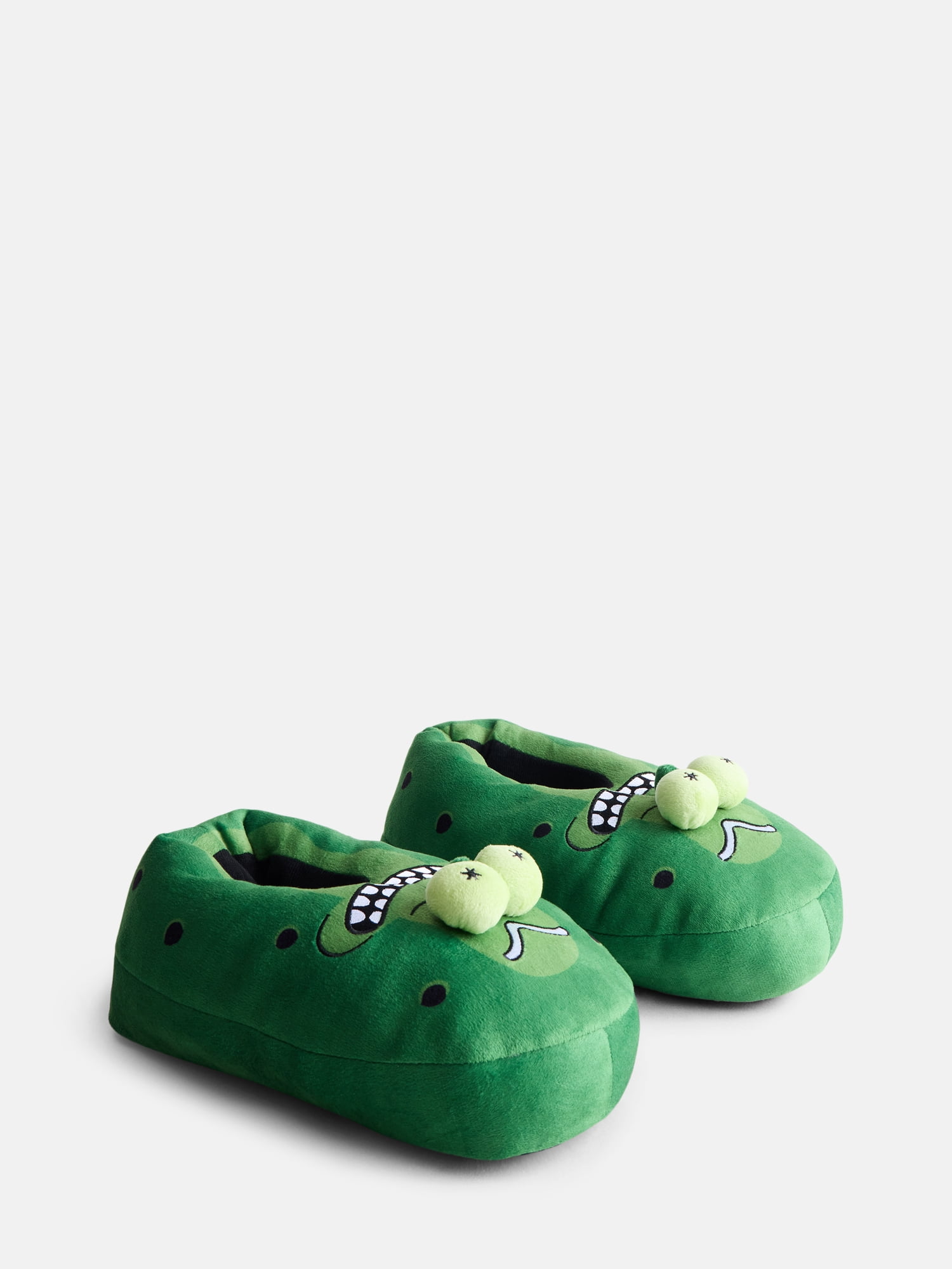 Pickle Rick Men’s 3D Plush Slippers
