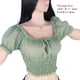 thumbnail image 5 of Vogacara 1 Juego de figuras de acción 1/6, modelos de figuras de mujeres realistas simples, camisa con arrugas, disfraz desmontable de belleza para Muñecas y casas de muñecas verde Vogacara FN001635-04, 5 of 5