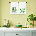 thumbnail image 5 of St. Patrick''s Day Kitchen Towel 18"x26" Green Clover Gnome Luck Shamrock Dish Towels Spring Home Kitchen Decor Hand Towels Set of 2, 5 of 6
