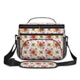 thumbnail image 2 of Lunch Box Pioneer Flower Floral Print Pattern Insulated Lunch Bag for Women Men,Medium Leakproof Lunchbox Cooler Bag Adjustable Strap,10 X 6.7 X 8 Inches, 2 of 6