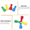 thumbnail image 4 of 60 uds., pieza de juego de madera, piezas de ajedrez de peón de Color, componente de juego de mesa, pieza de juego de estrategia de fantasía, marcador de mesa, 4 of 5