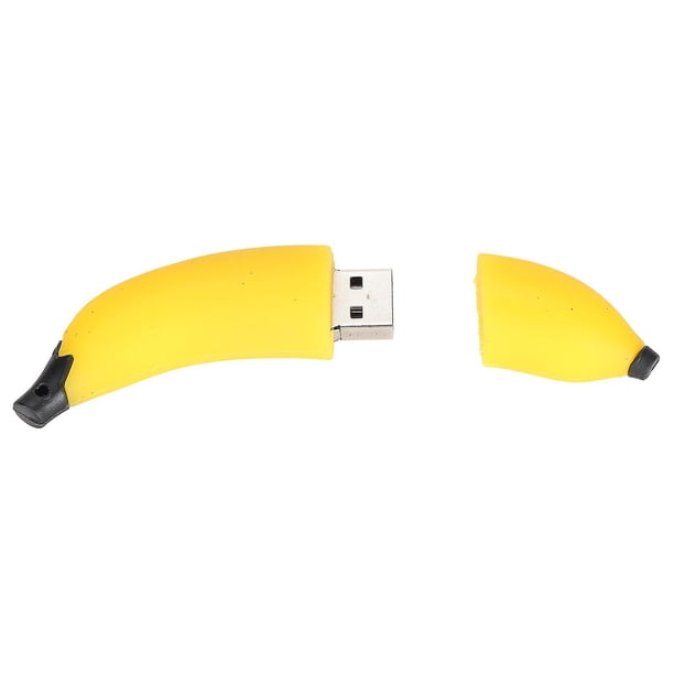 USB flash drive, cute cartoon banana-shaped thumb drive for kids, students, teacher colleague gift, 16GB.