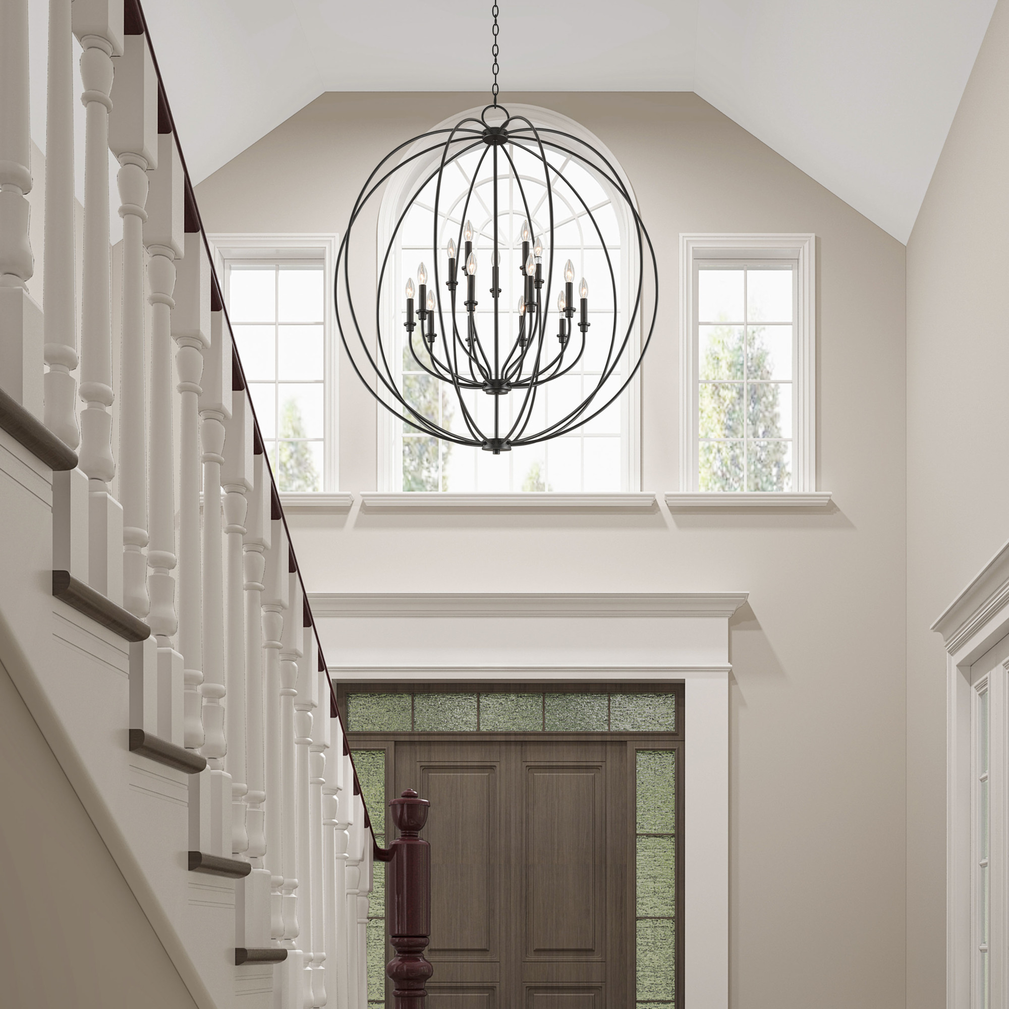 2 story foyer chandelier