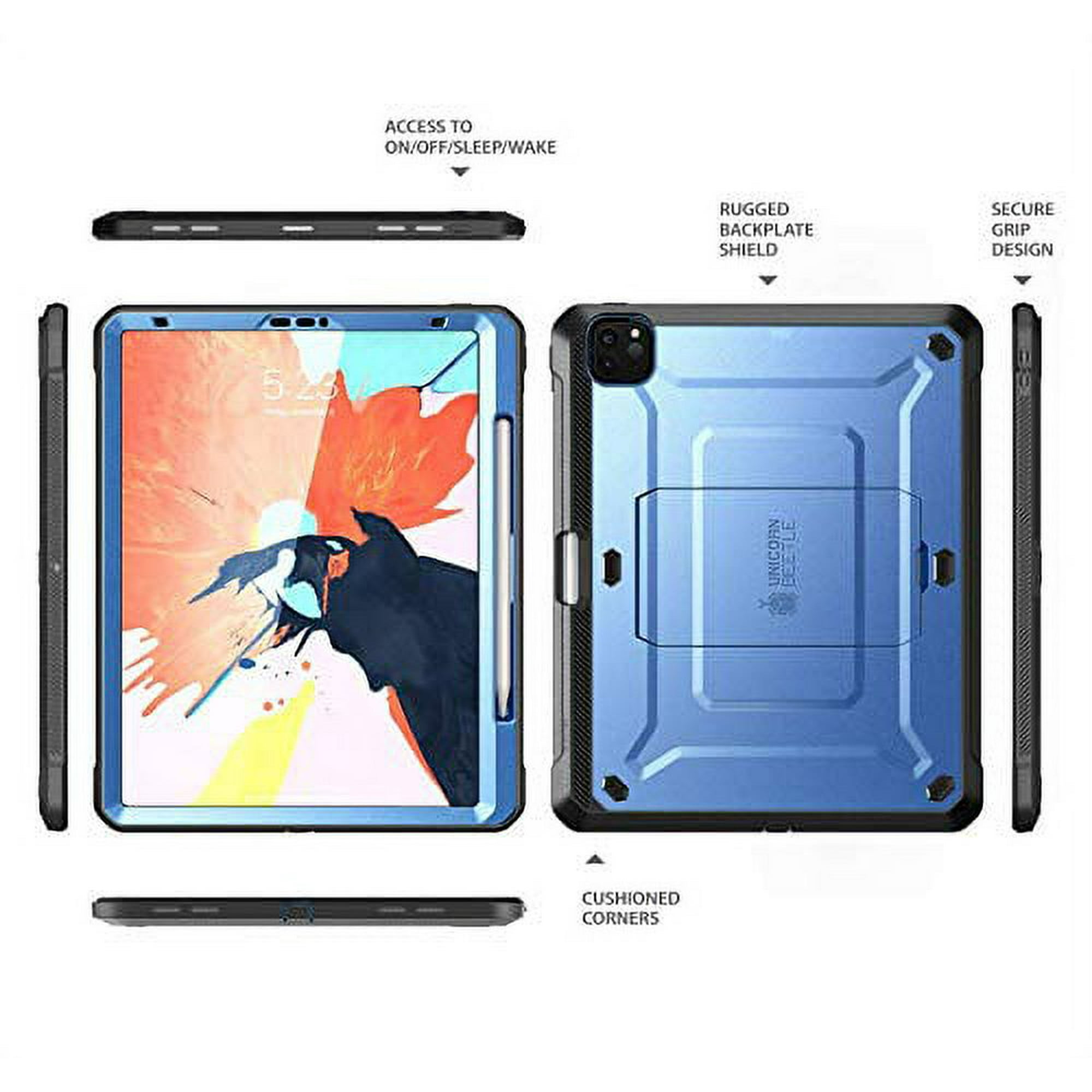 iPad Pro 12.9 inch (2020) Unicorn Beetle Pro Rugged Case-Metallic Blue