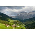 thumbnail image 2 of Zwick, Martin 14x10 White Modern Wood Framed Museum Art Print Titled - Wengen-La Valle-traditional farms of the Viles in the Val Badia in the Dolomites of South Tyrol, 2 of 4
