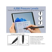 Surface Pen Stylus for Microsoft Surface Pro,4096 Pressure Sensitivity,USB-C Charging,Erasing Function,Magnetic Attraction for Windows Surface Pro 11/10/9/8/7/6/5/4/3/X,Surface Go/Book/Studio