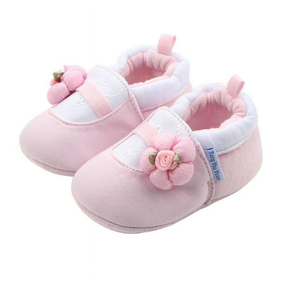 Newborn Baby Boys Girls Cozy Fleece Booties with Grippers Stay On Slipper Socks Infant Toddler Crib Winter Shoes for Boys Girls