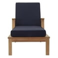 thumbnail image 5 of Modway Marina Outdoor Patio Teak Single Chaise in Natural Navy, 5 of 8
