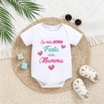 thumbnail image 2 of Caqnni Baby 12-18 Months One-Piece Romper Childrens Bodysuit Newborn Printed Short Sleeved Romper Comfortable A26-Hot Pink, 2 of 6