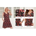 thumbnail image 6 of MOYIKO Summer Dresses for Women Casual V Neck Sleeveless Sundresses Floral Beach Vacation Tank Short Dress with Pockets, 6 of 7