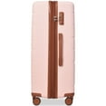 thumbnail image 3 of 3 Piece Expandable Luggage Sets, ABS Lightweight Hardshell Suitcase Sets with TSA Lock Telescoping Handle 360° Swivel Wheels 20in 24in 28in (Light Pink), 3 of 9