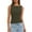 Army Green, variant on Women's Slim Fit Sleeveless Layering Shirt, Casual Outerwear Top for Summer Street Style or Office Looks,Army Green L