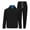 Black-B, variant on IYTR Men's Sweatsuit 2 Piece Long Sleeve Crewneck Sweatshirt Jogger Pants Set Cotton Leisure Wear Sport Black XXL
