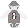 thumbnail image 3 of Inktastic Cute Penguin, Penguin With Red Bow Tie Boys or Girls Long Sleeve Baby Bodysuit, 3 of 5