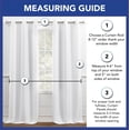 thumbnail image 4 of SoHome Zara Light Filtering Back Tab Top Curtain Solide Texture Design, Machine Washable, Set of 2 Curtain Panels, Sand, 54"x96", 4 of 6