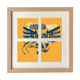 thumbnail image 1 of Blue Orange Skull Wings graffiti Street Pantalla de escritorio de pared de marco 4 aperturas, 1 of 4