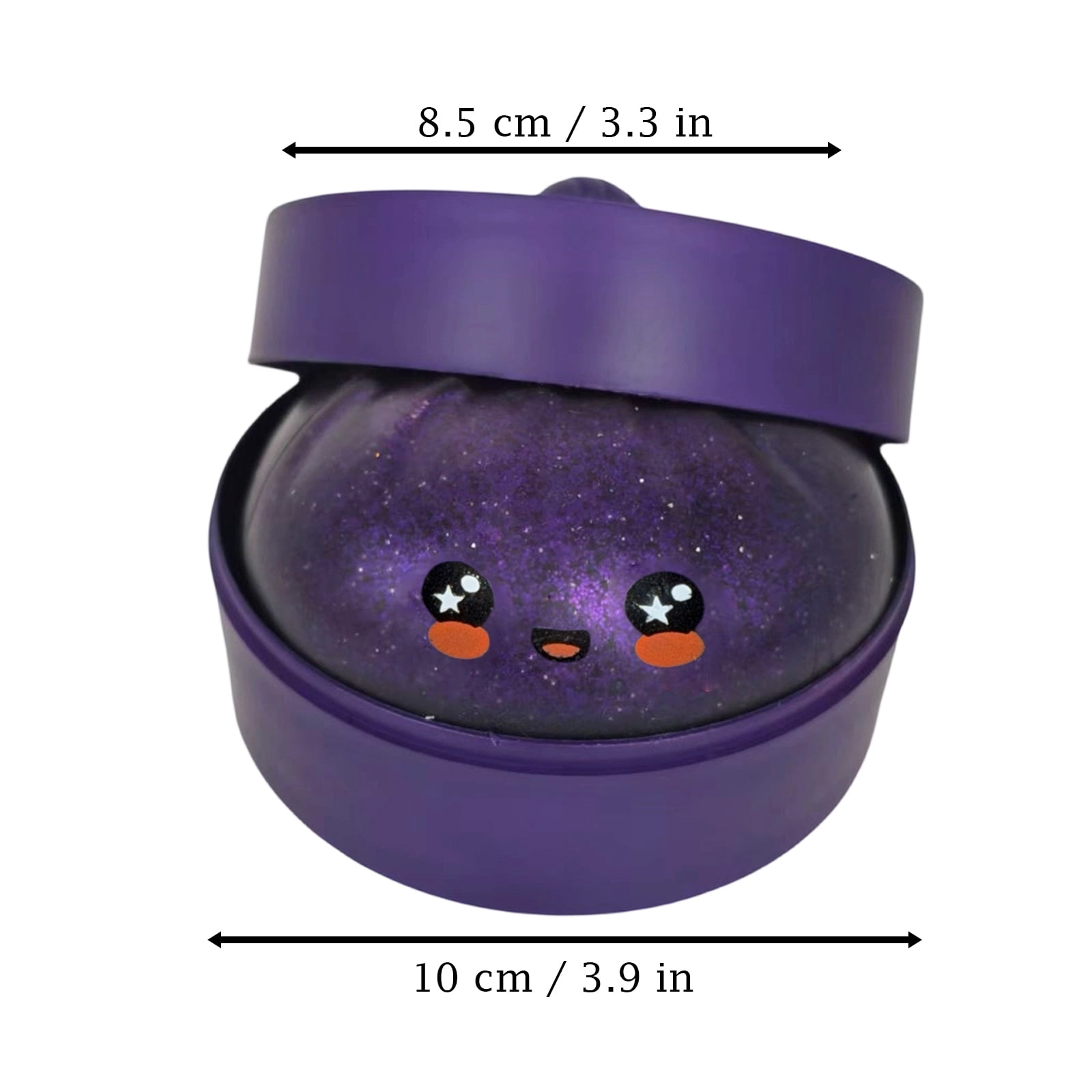 Jumbo Purple Galaxy Dumpling Squishy Toys, Silicone Squeeze Sensory Fidget Toys, Galaxy Dumpling with Box Stress Relief Novelty Gag Gift
