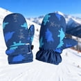 thumbnail image 2 of CPNG Toddler Mittens Fleece Lined Dinosaur Print Snow Gloves for Boys Girls Kids Infant Ski Mitten Winter Warm Waterproof Ski Gloves Baby Mittens, 2 of 5