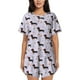 thumbnail image 1 of Balery Dachshund Dog Conjunto de Pijama para Mujer con Estampado, Dos Piezas de Manga Corta y Shorts, Ropa de Dormir Suave con Cuello Redondo y Bolsillos-3X-Large, 1 of 6