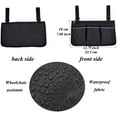 thumbnail image 3 of Wheelchair Side Bag Armrest Pouch Storage Bag With Reflective Stripe For Newspaper Magazines Glasses, 3 of 7