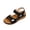 A Black, variant on Summer Comfortable Slides Sandals 2026 Women's Fashion Casual Spring And Summer Comfortable Solid Color Open Toe Thick Bottom Wedge Heel Sandals Dark Blue 36