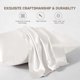 thumbnail image 2 of 2 Pcs Satin Solid Pillowcase, Cushion Cover, 51 x 66cm, White, 2 of 5