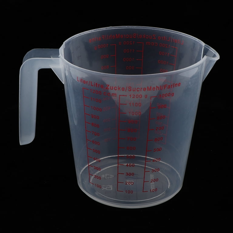 2Pcs Kitchen Lab 20mL Plastic Measuring Cup Jug Pour Spout Container -  Clear - Bed Bath & Beyond - 35771410