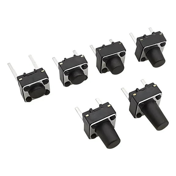 50x Tactile Reset Push Button Switch 2-Pin Momentary Micro Mini Tiny SMD 12V DC