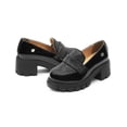 thumbnail image 2 of Mocasin Infantil Niña Plataforma Brillos Negro Salamandra negro 21, 2 of 6