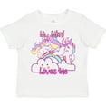 thumbnail image 3 of Inktastic My Mimi Loves Me Unicorn Girls Toddler T-Shirt, 3 of 5