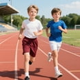 thumbnail image 6 of Toptie Big Boys Youth Soccer Short, 8 Inches Running Shorts with Pockets-Red-XL/ 18-20, 6 of 7