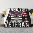 thumbnail image 3 of Veterans Day 50”x40” Blanket Veteran Soft Comfortable Plush Upholstery Home Sofa Bed Multi Size., 3 of 5