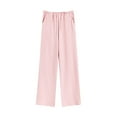 thumbnail image 5 of UTSJKR Womens Straight Leg Sweatpants Cotton High Waisted Baggy Athletic Joggers Lounge Pants with Pockets Pink M, 5 of 5