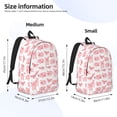 thumbnail image 2 of Yiaed Kawaii Pigs Print Print Laptop Backpack Travel Canvas Backpack Vintage Aesthetic Backpack for School Knapsack Backpack Backpack for School-Medium, 2 of 5