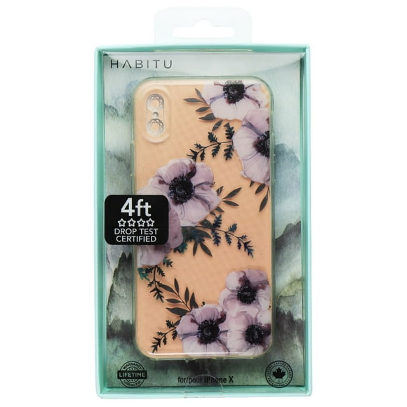 Habitu Cas de la Série Florale pour Apple iPhone X - Motif Floral/clair (HHWIX)