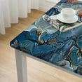 thumbnail image 4 of BANET Table Cloths,Elegant Gorgeous Table Cover,White Flowers Floral Birds Animal Theme Microfiber for Dining Kitchen Decorative,Tabletop Decoration White, 4 of 7