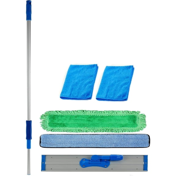 Real Clean 48 inch Commercial Microfiber Mop Kit
