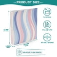 thumbnail image 3 of FORMRS 3 Ring Binder 1.5 inch with Pockets Clip Board 200 Sheets Capacity, Abstract Pink, 3 of 8