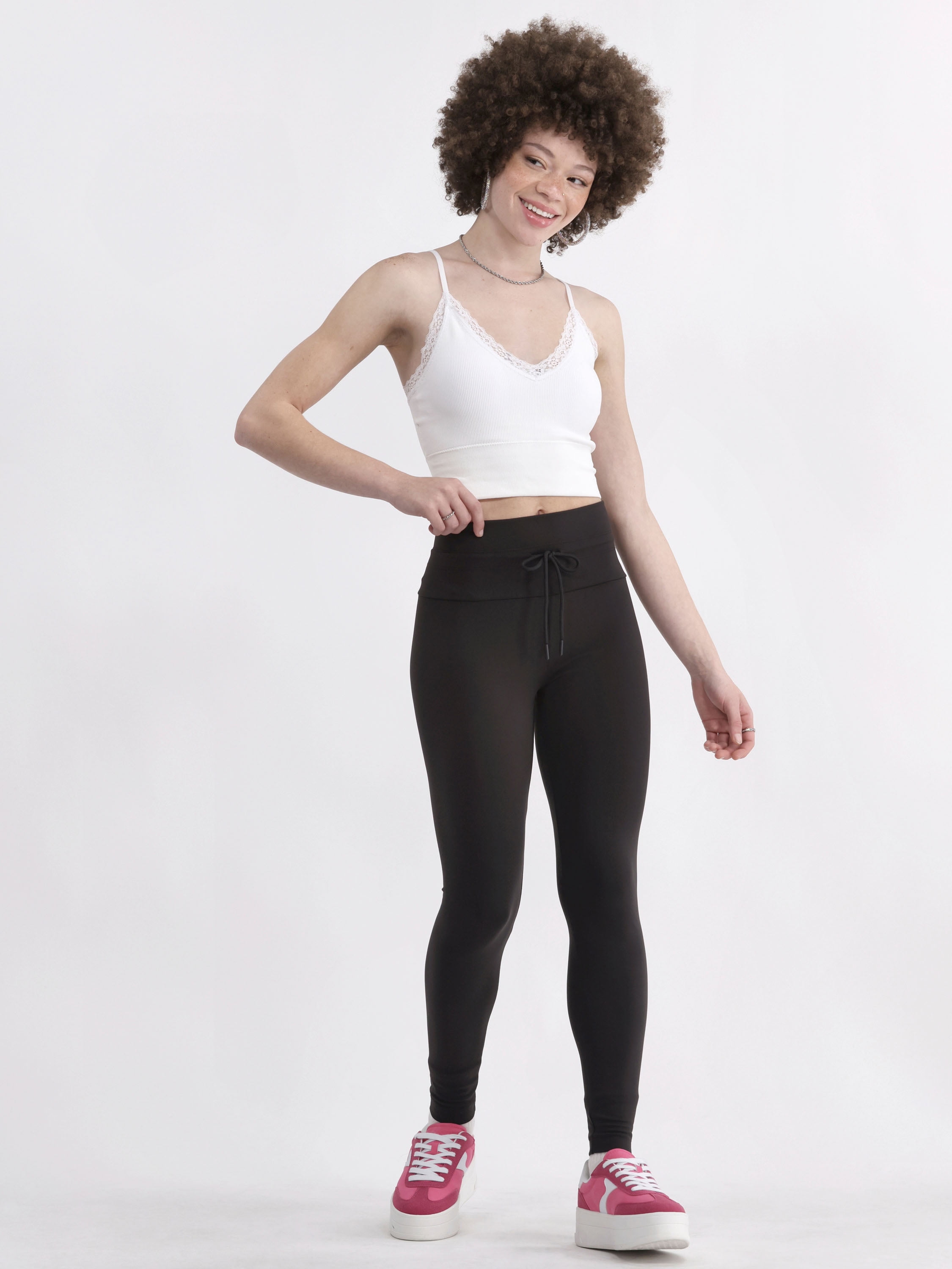 No Boundaries Tie Front Leggings, Women's