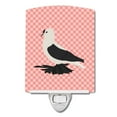 thumbnail image 1 of Carolines Treasures BB7946CNL Saxon Fairy Swallow Pigeon Pink Check Ceramic Night Light, 1 of 1