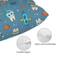 thumbnail image 3 of KLL Teeth Cosmonaut Pillow Covers Envelope Closure,Super Soft and Cozy Fuzzy Fleece Pillow Case Cover (No pillow core） 16"x24", 3 of 5