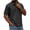 Black, variant on Zimjoy Mens Casual Polo Shirts Classic Button Basic Short Sleeve Shirt Solid Color Retro Tees Golf Stylish Tops, Black L