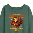 thumbnail image 3 of Marvel Iron Man - Band Tee Style - Women's French Terry Pullover Long Sleeve Shirt, 3 of 5