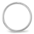thumbnail image 5 of Auriga 14k White Gold 4mm Milgrain Half Round Women's Wedding Band Size- 10, 5 of 5